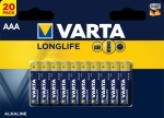 AAA Varta Longlife LR3 Alkaline 20er Blister