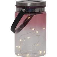 SOLCELLSLYKTA TINT / Rosa / 9 cm / Sensor / utomhusbruk / IP44